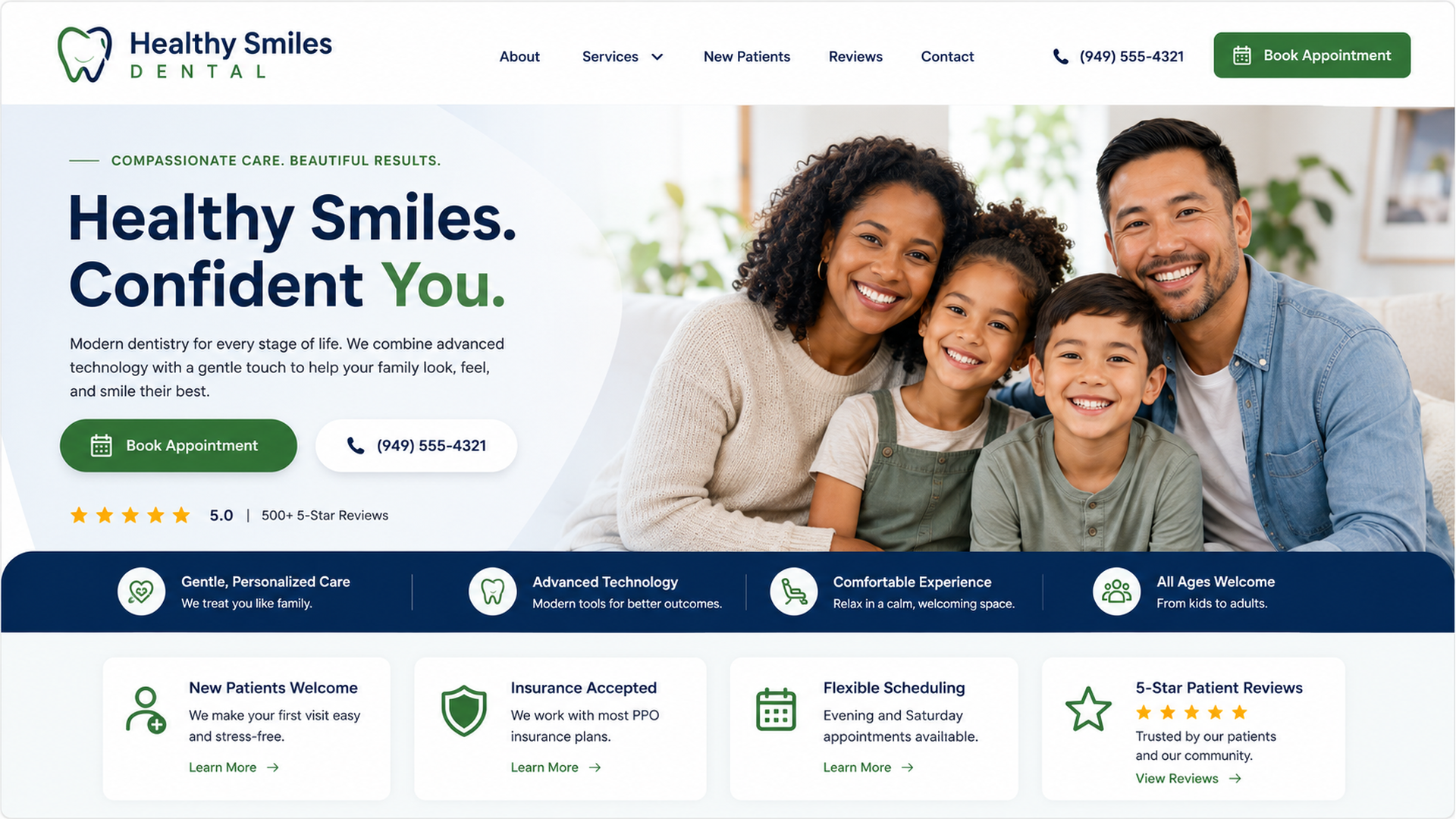 After dental website