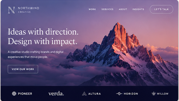 Northwind creative website example